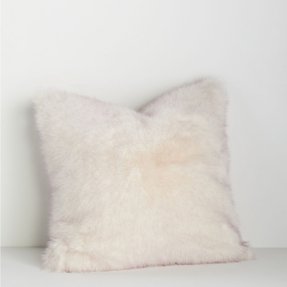 Anthropologie Chloe Tipped Faux-fur pillow 20x20